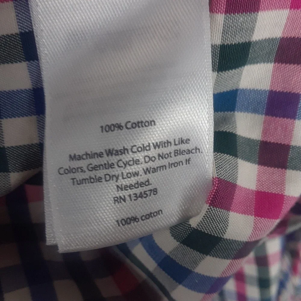 Vineyard Vines Long Sleeve Plaid Button Down Colorful Classic  Men's Medium - Picture 7 of 10